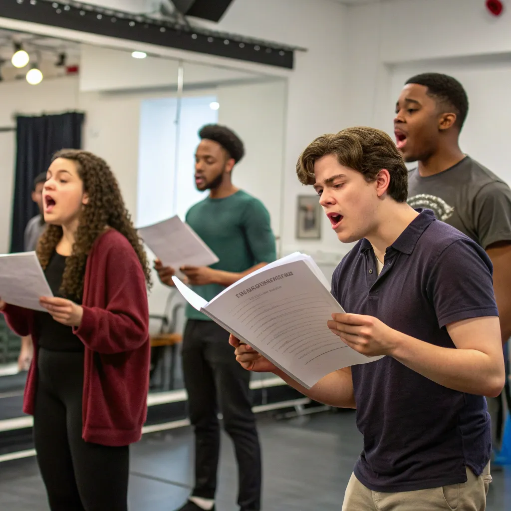 Actors in training at ZARLIONEX Acting School